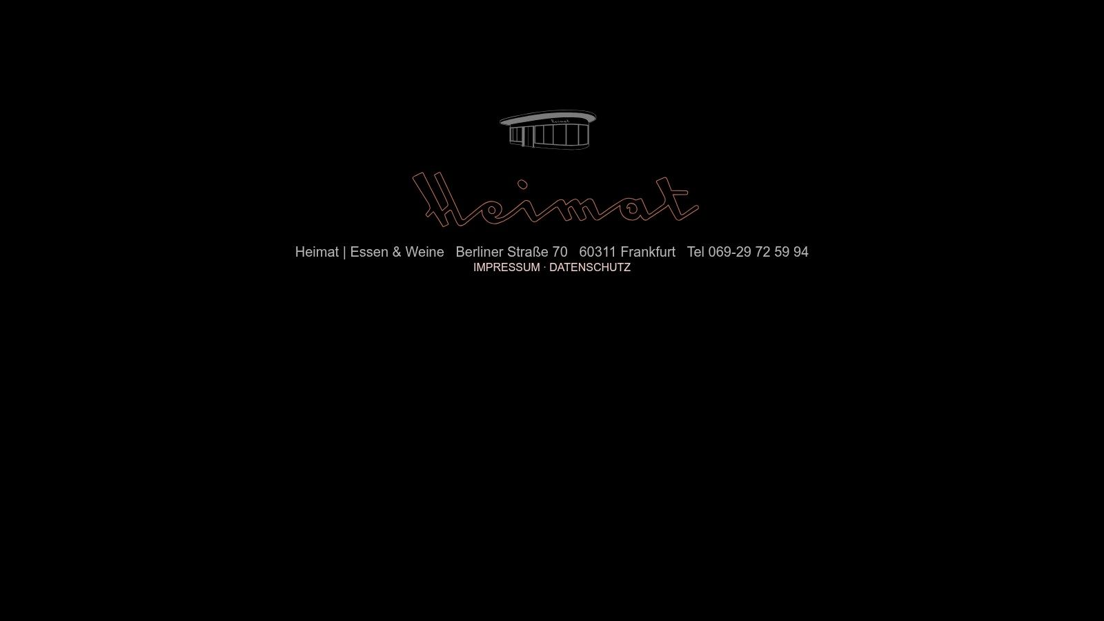 HEIMAT – Essen & Weine