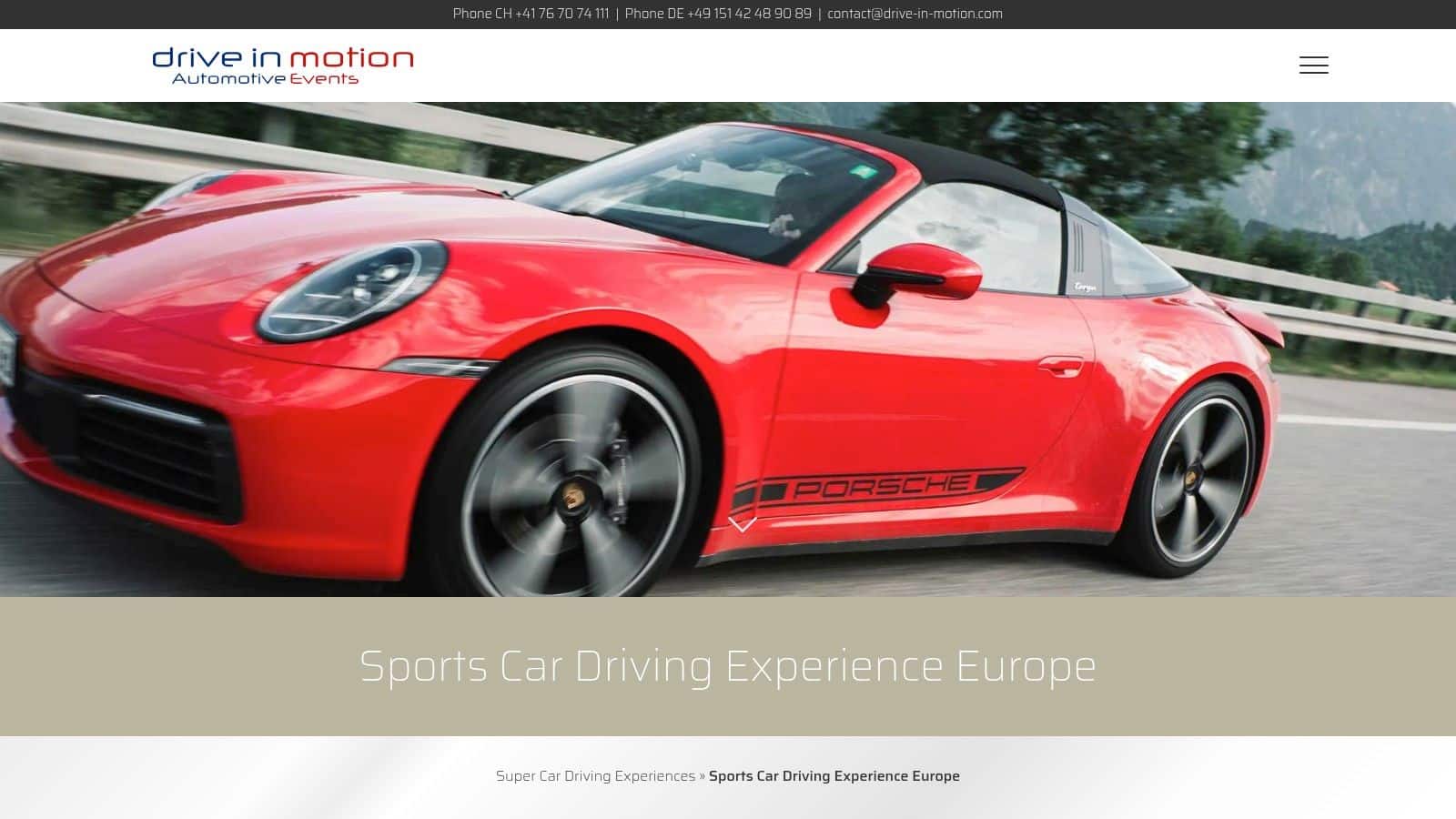 drive in motion: Through the City in a Super Sports Car